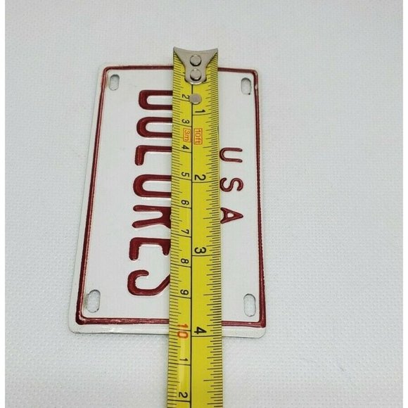 U.S.A Dolores Personalized White Red Collectible Mini License Bicycle Bike Plate - Picture 9 of 9